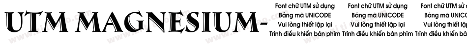utm magnesium字体转换